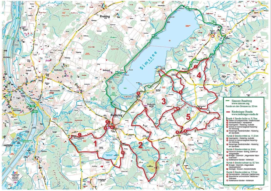 Radwanderkarte